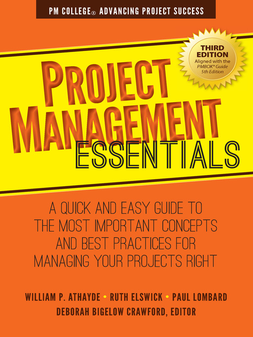 Title details for Project Management Essentials by William P. Athayde - Available